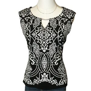 White House Black Market Floral Blouse